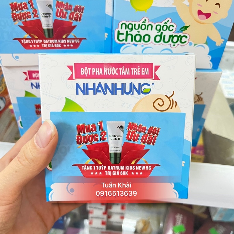 Bột pha nước tắm trẻ em Nhân Hưng