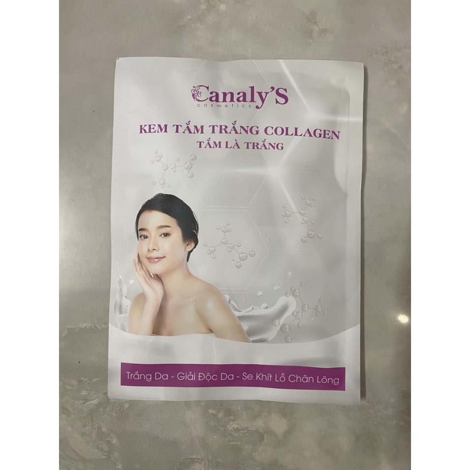 Kem tắm trắng Canaly's Cosmetics thành phần Collagen