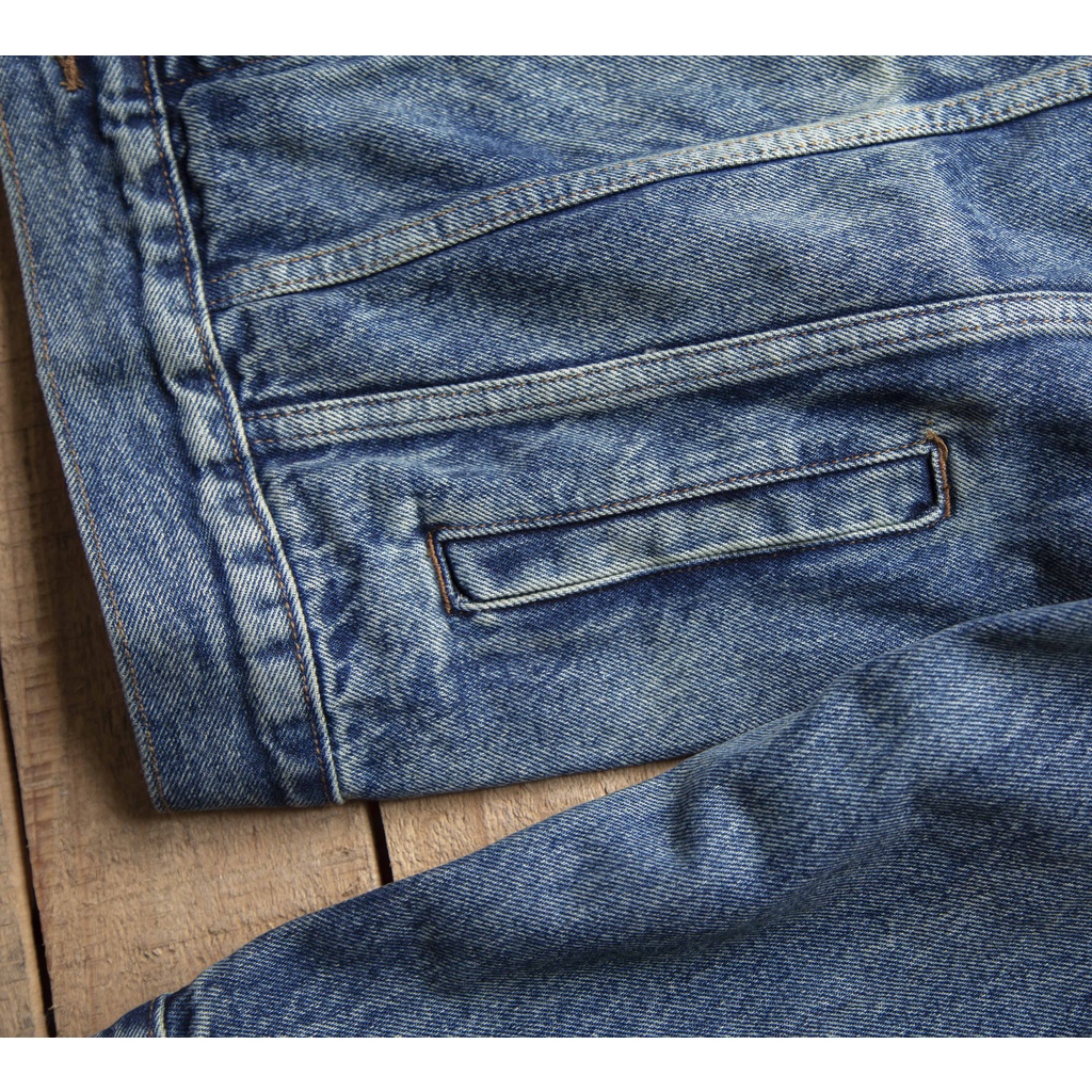 Áo khoác jean nam bụi bặm chất vải denim thời trang năng động trẻ trung LAB102