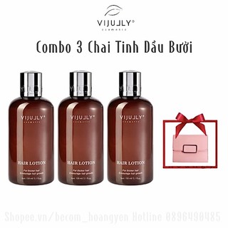 [COMBO 3 CHAI] Tinh Dầu Bưởi ViJully 100% Thiên Nhiên KÍCH MỌC TÓC-GIẢM RỤNG TÓC