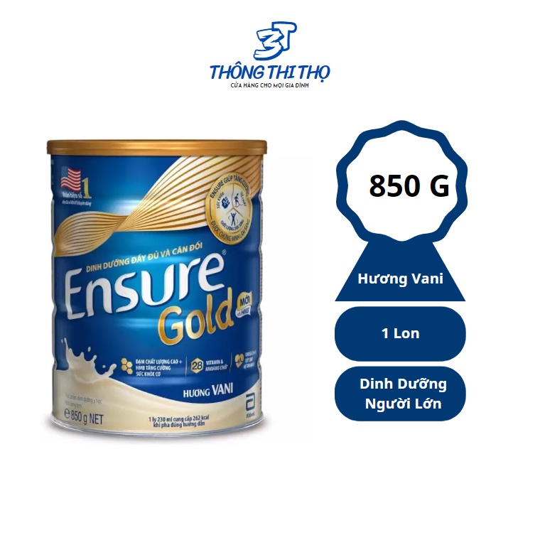 Sữa Ensure Gold Hương Vani 850g