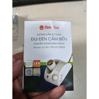 [CHÍNH HÃNG] Đui đèn cảm biến Rạng Đông