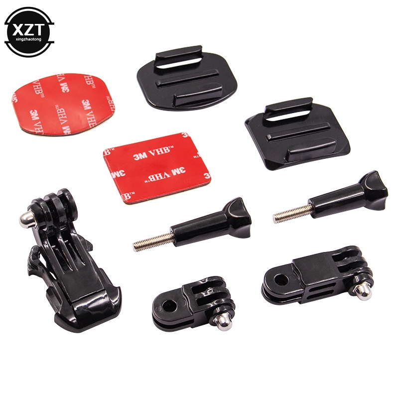 Bộ Phụ Kiện Khóa Cài Hình Chữ J Cho GoPro Hero 5 6 7 4 Xiaomi Yi 4K SJCAM Go Pro Mới