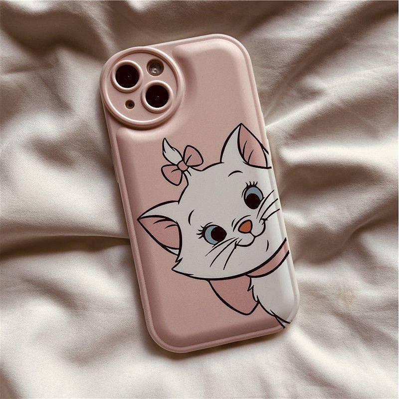 Cartoon Kitten Apple 13Promax Phone Case 12/11pro Air Cushion Iphone8plus/7 Soft XR fKBV
