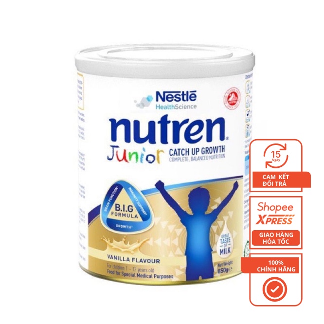 Sữa Bột Nutren Junior Nestle Thụy Sĩ 850g
