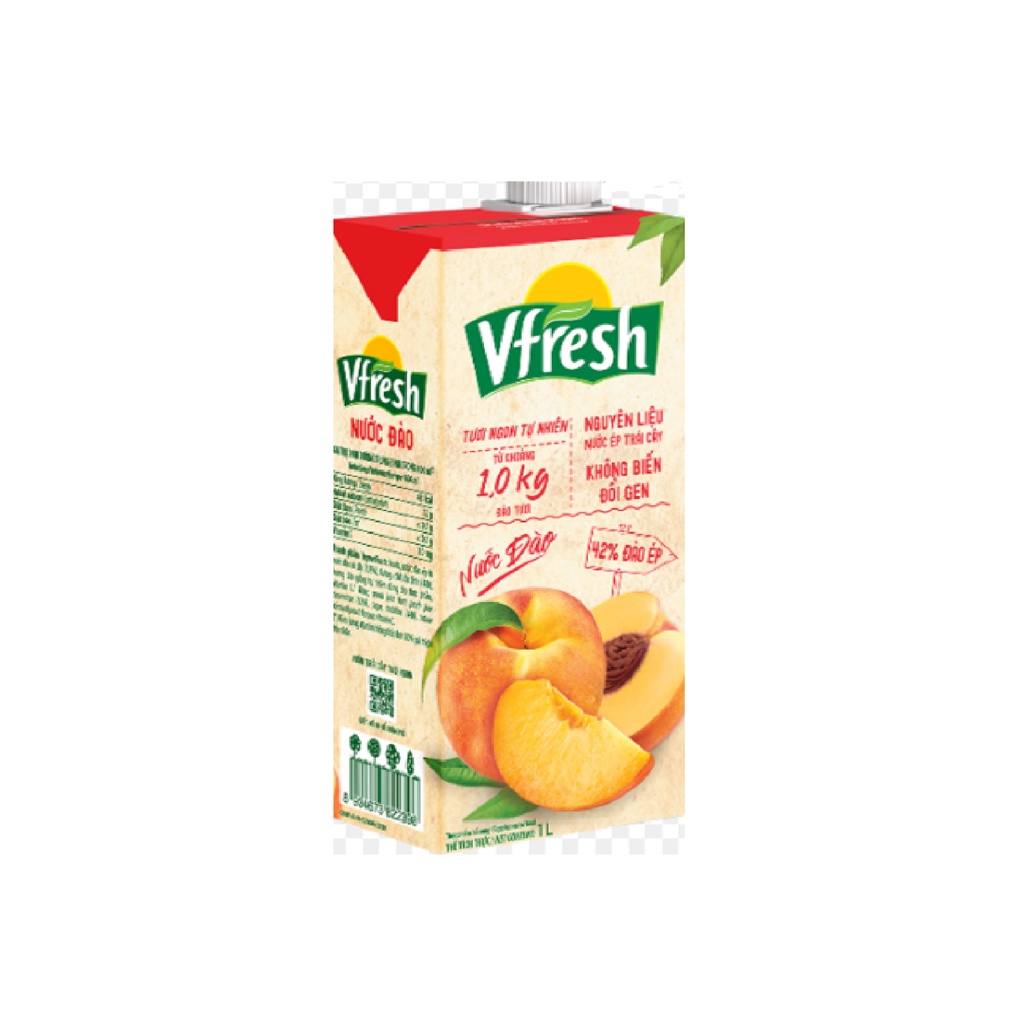 Nước đào ép Vinamilk Vfresh - Hộp 1L