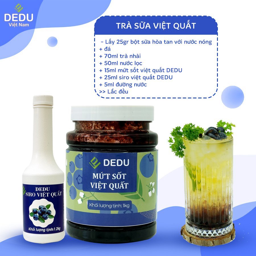 Mứt Sốt Việt Quất Dedu 1kg