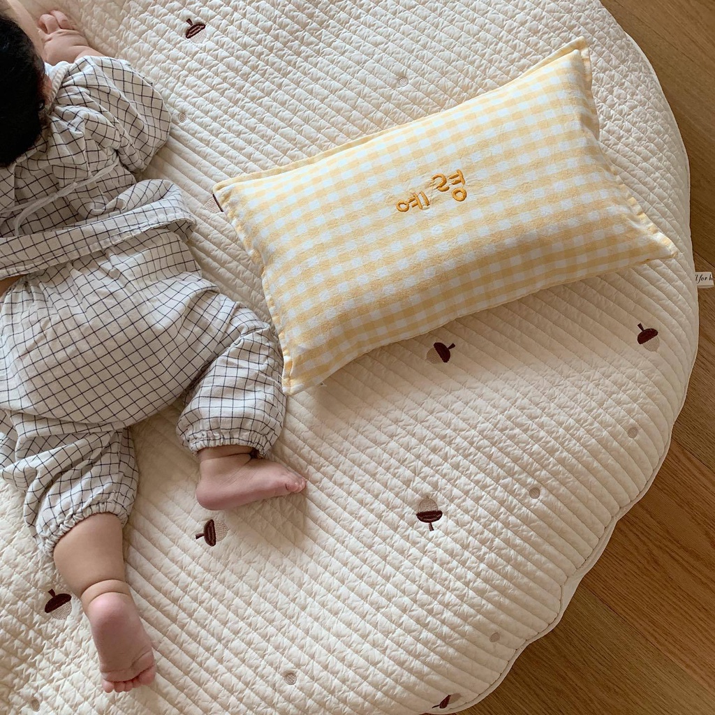 Gối Ngủ Thêu Tên diy Phong Cách Hàn Quốc Có Thể Giặt Sạch Cho Bé