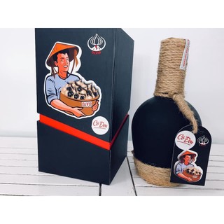 Tỏi đen cô đơn lý sơn ngâm gụ olvis 600ml theo phương pháp truyền thống - đặc sản lý sơn chính gốc.