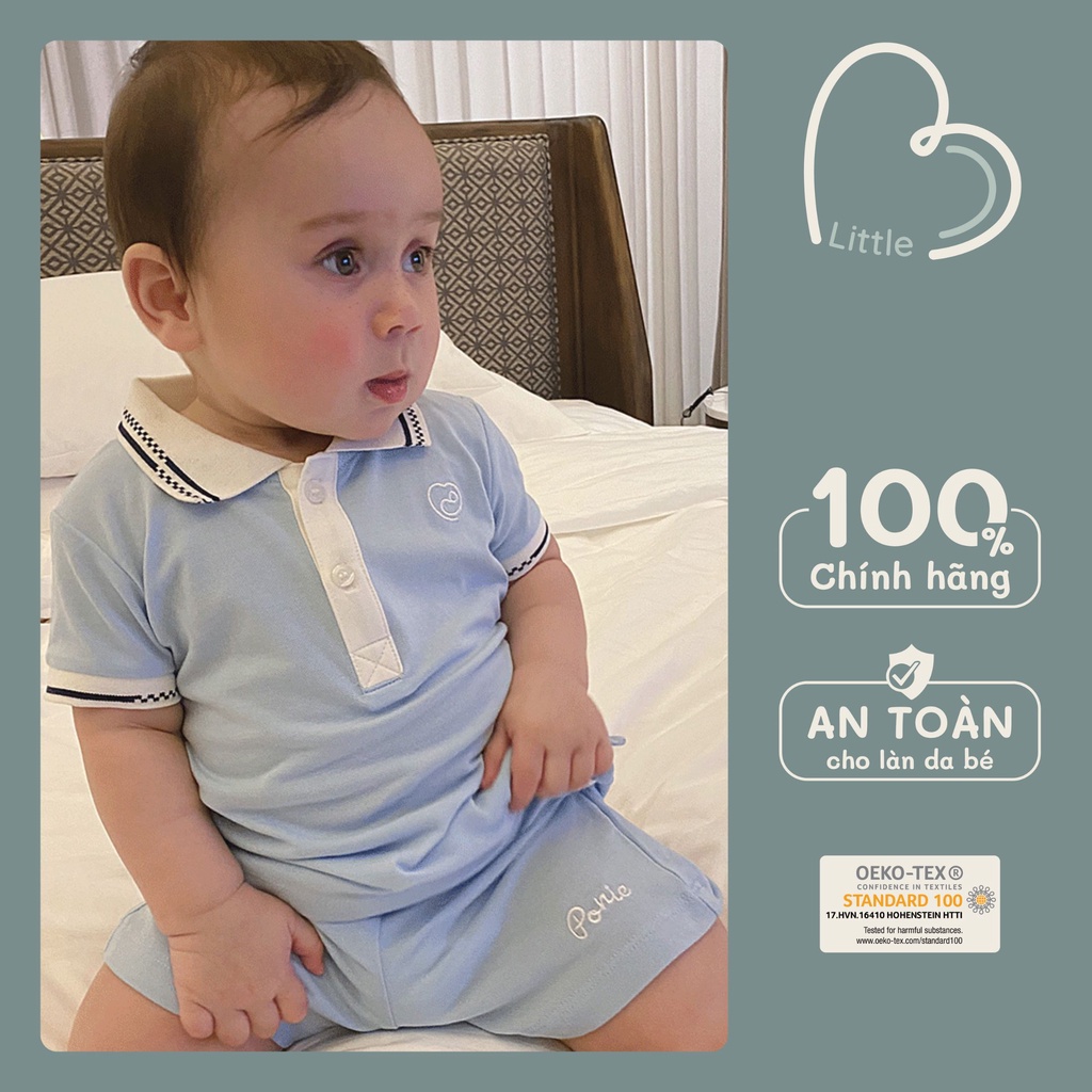 Bộ quần áo Polo cộc tay phối cổ BU PONIE