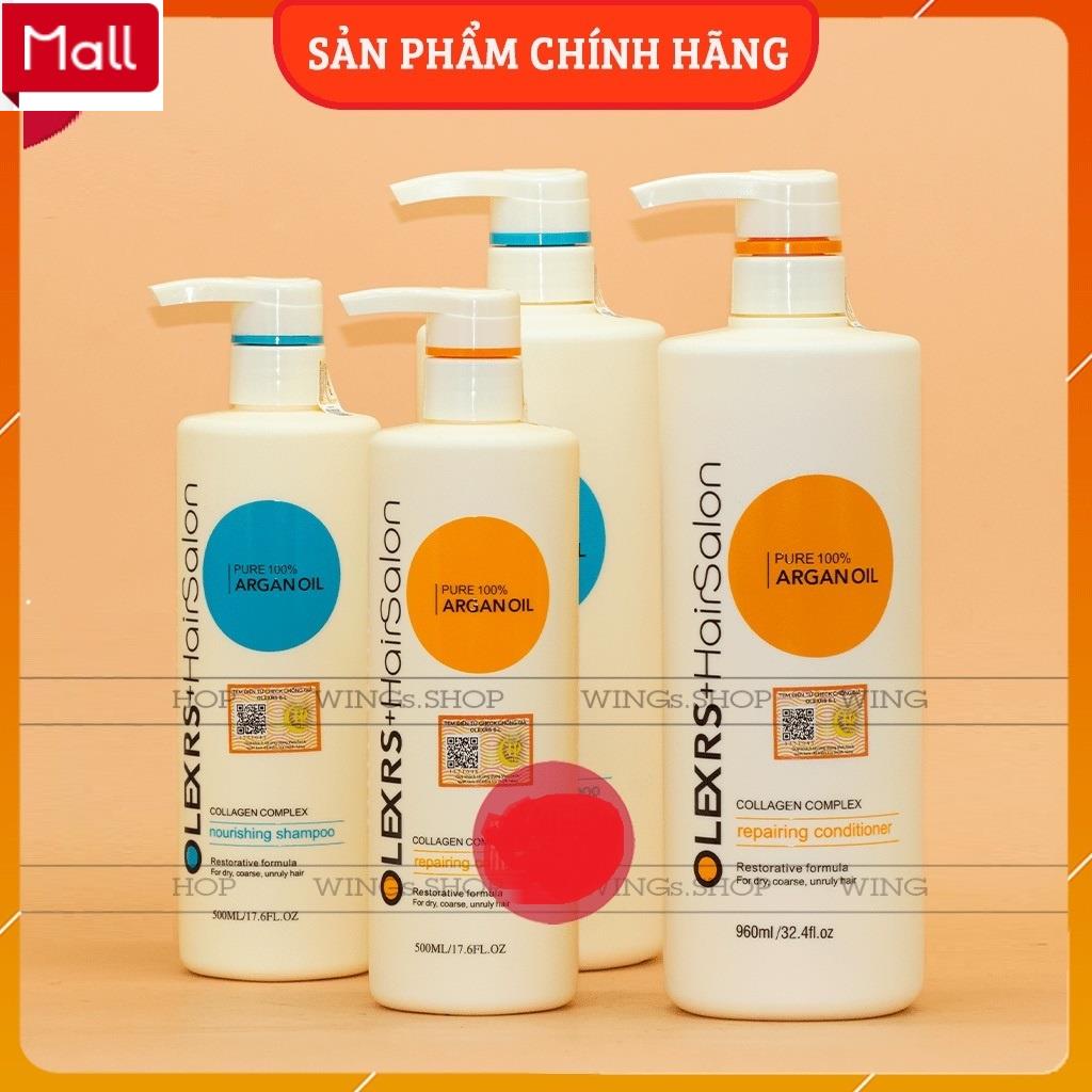 Olexrs Hair Salon - Cặp Dầu Gội Xả Olexrs Hair Salon 960ml - Olexrs Hair Salon Cho Tóc Khô Xơ Hư Tổn Date 2024