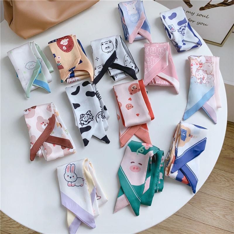 Dây Buộc Tóc Vải Lụa Đính Nơ Siêu Dễ Thương