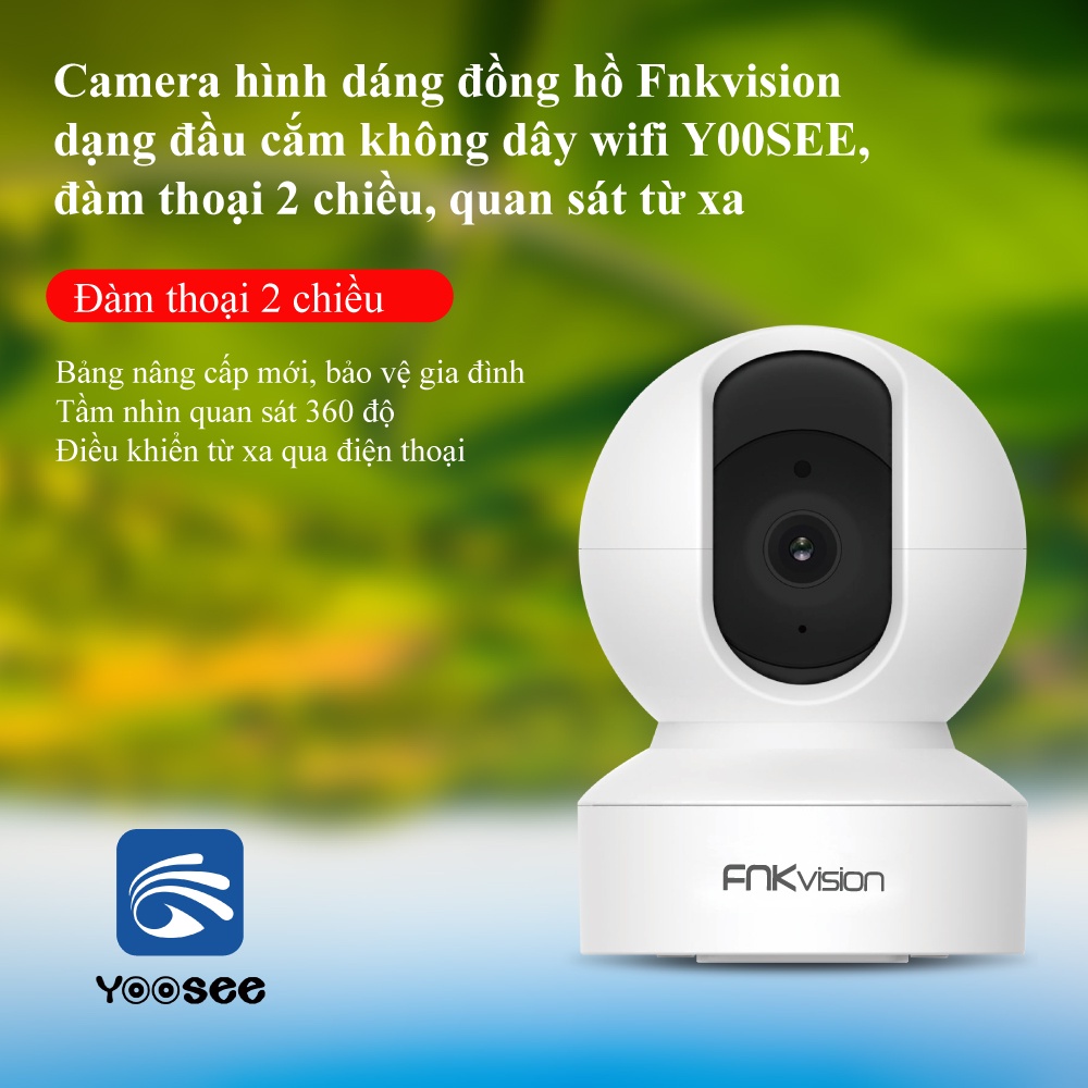 (FNKvision)Camera IP Wifi Yoosee 10 Led Xem Đêm Có xoay 360 độ phân giải FULL HD 5.0MP Không DâyCamera trong nh