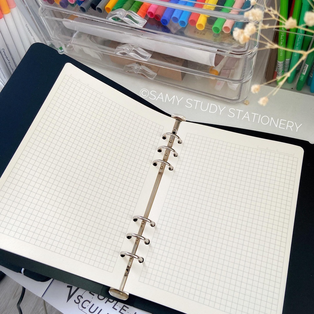 BÌA SỔ CÒNG SIZE A5/B5/A4 CỨNG TRONG SUỐT/ĐEN CÓ THỂ THÊM GIẤY KLONG