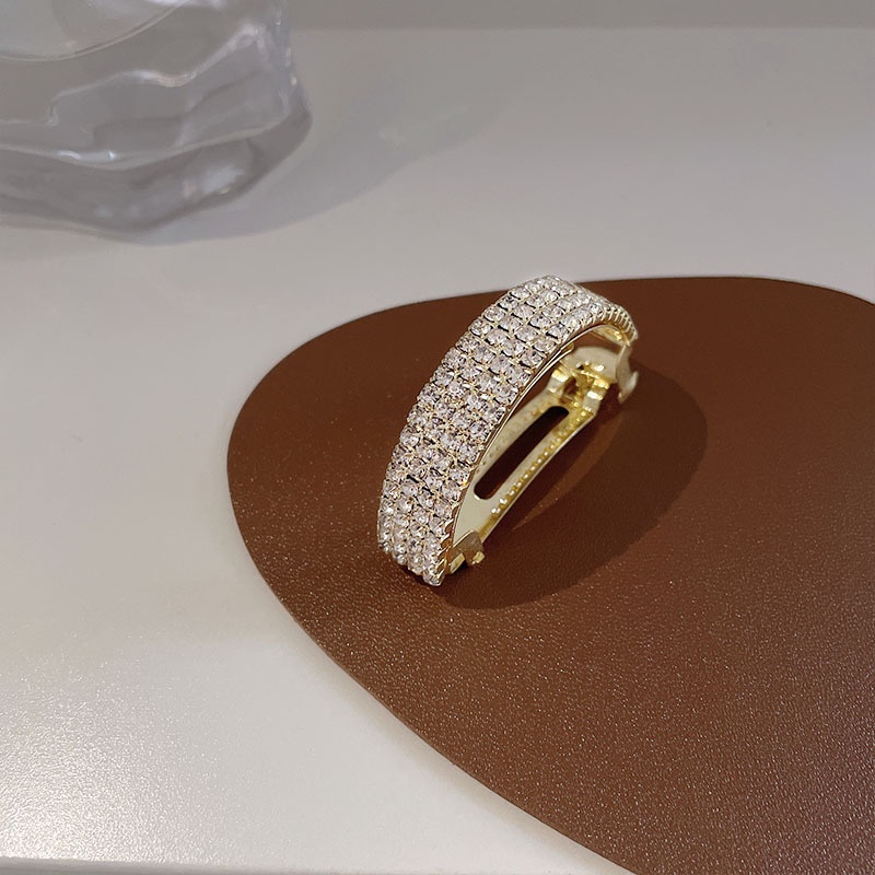 Kẹp Tóc Đuôi Ngựa Đính Kim Cương Giả Cao Cấp Thời Trang Dành Cho Nữ