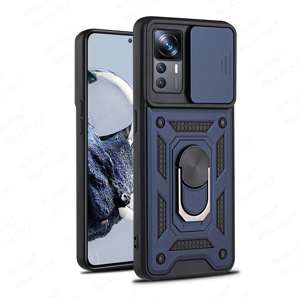 Ốp Điện Thoại Có Nhẫn Xỏ Ngón Tay Cho Xiaomi 12T Pro Redmi K50 Ultra 12Tpro 5G