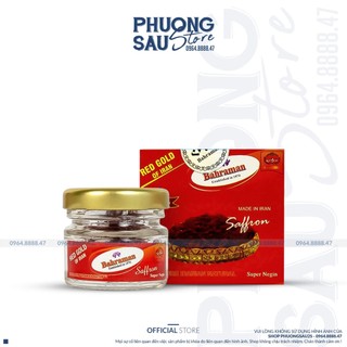 [CHÍNH HÃNG] Nhụy Hoa Nghệ Tây Saffron Bahraman 1g, Red Gold Of Iran Super Negin Saffron Tốt Cho Sức Khỏe Và Sắc Đẹp.