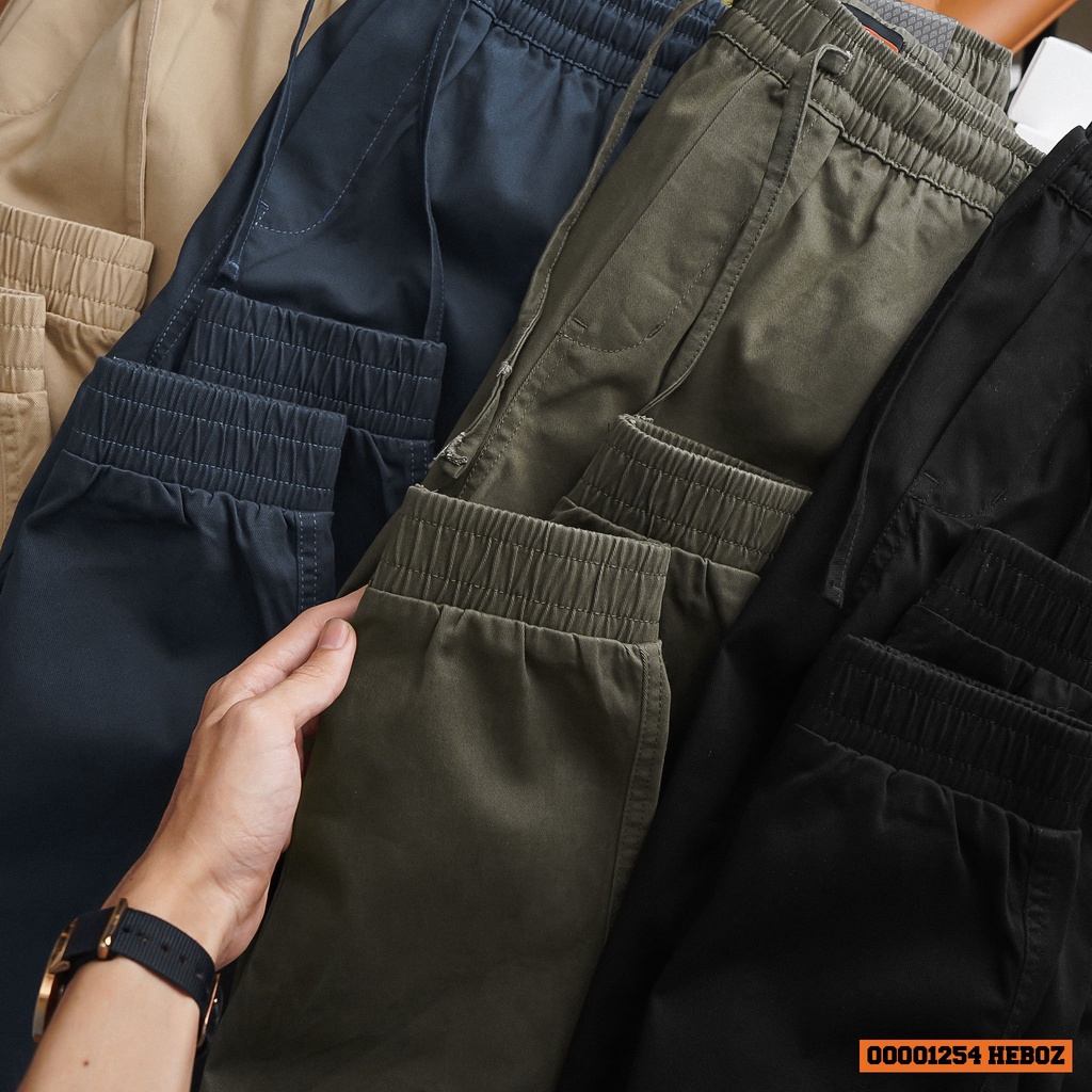 Quần jogger nam  kaki cotton Heboz 4M, chất vải kaki cao cấp, thoáng mát, dáng chuẩn  - 00001254