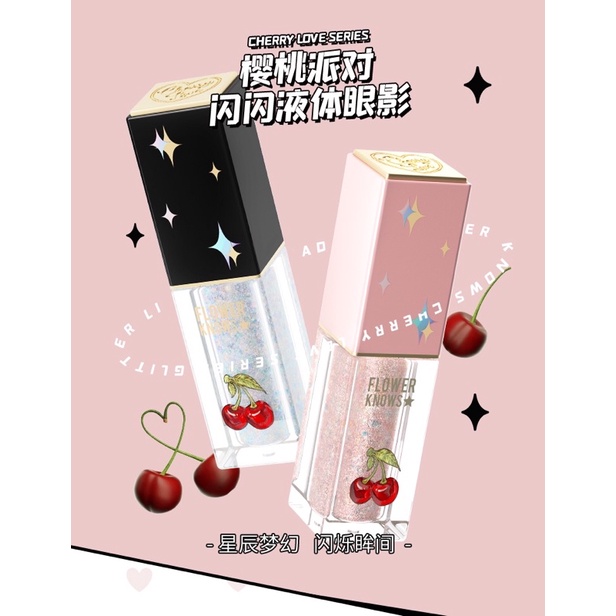 Nhũ mắt lỏng ánh kim lấp lánh phấn mắt dạng lỏng nhũ Flower knows flower knows liquid glitter eyeshadow P02 diamond star