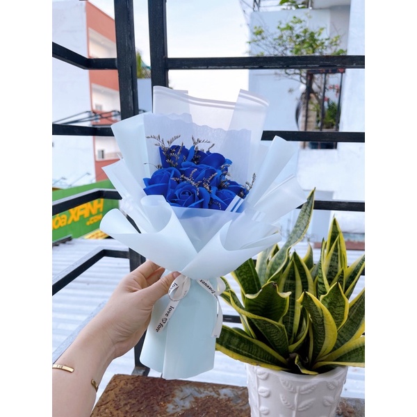 Bó hoa sáp thơm 7 bông lưu hương cực lâu - Món quà ý nghĩa cho người thân và bạn bè