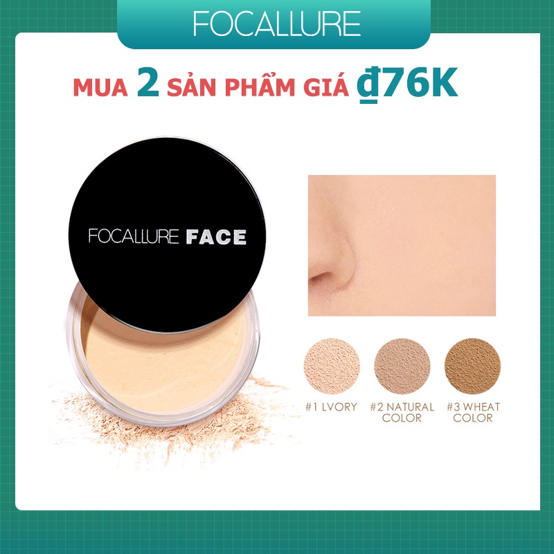 Phấn Phủ FOCALLURE Kiềm Dầu Che Phủ Toàn Diện Với 9 Màu Lựa Chọn