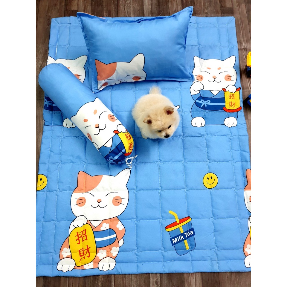 Bộ chăn, gối 5 món cho bé - Mẫu elsa -drapbeding