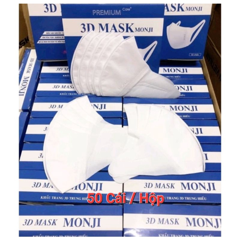 [ HỘP 50 CÁI ] Khẩu trang 3D MASK MONJI, AK MASK, TAKI...