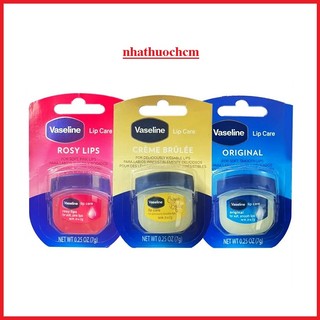 Vaseline Sáp dưỡng ẩm môi Vaseline Cấp Ẩm Làm Mềm Mịn Môi, 7g