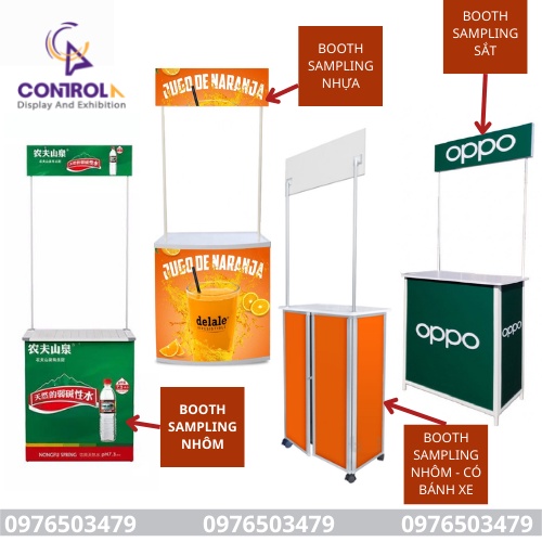 QUẦY HÀNG DI ĐỘNG BOOTH SAMPLING QUẢNG CÁO