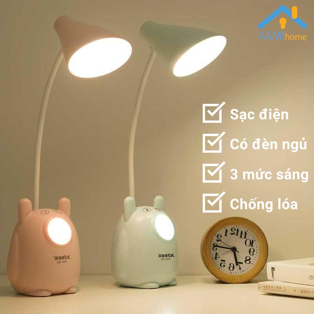 Đèn học để bàn chống lóa chống cận thị cho trẻ em tích điện cổng USB mã TGX792.36019