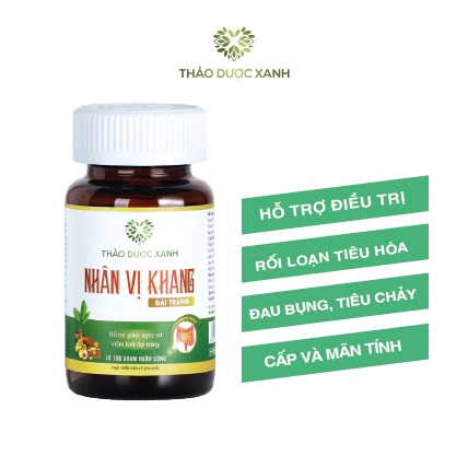 Đại tràng NHÂN VỊ KHANG - Thảo dược thiên nhiên hỗ trợ xử lý các triệu chứng đi ngoài, lỏng, nát, đại tràng lâu năm