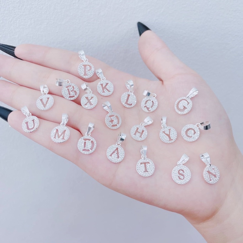 Lắc tay chữ cái bạc ta siêu hot - Lắc tay nữ bạc ta chữ cái - Vàng bạc Khải Khải