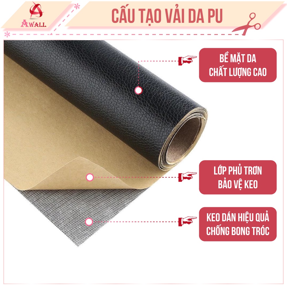 Miếng dán vải da PU tự dính sửa chữa ghế sofa cỡ lớn đồ da cao cấp nhiều màu đẹp | BigBuy360 - bigbuy360.vn
