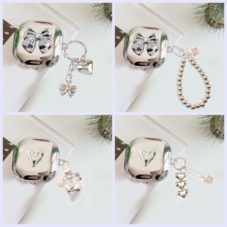 Ins Dành Cho Baseus WM01 / WM02 Ốp Lưng Sang Trọng Có Mặt Dây Chuyền Bướm Dễ Thương Mạ Mềm Vỏ Tai Nghe Hộp Sạc fundas