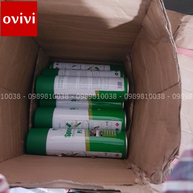 Keo Dán Xốp Dán Tường Chuyên Dụng - Keo Dán Đa Năng Siêu Bám Dính Keo dán mút, xốp - Dạng Xịt 600ML