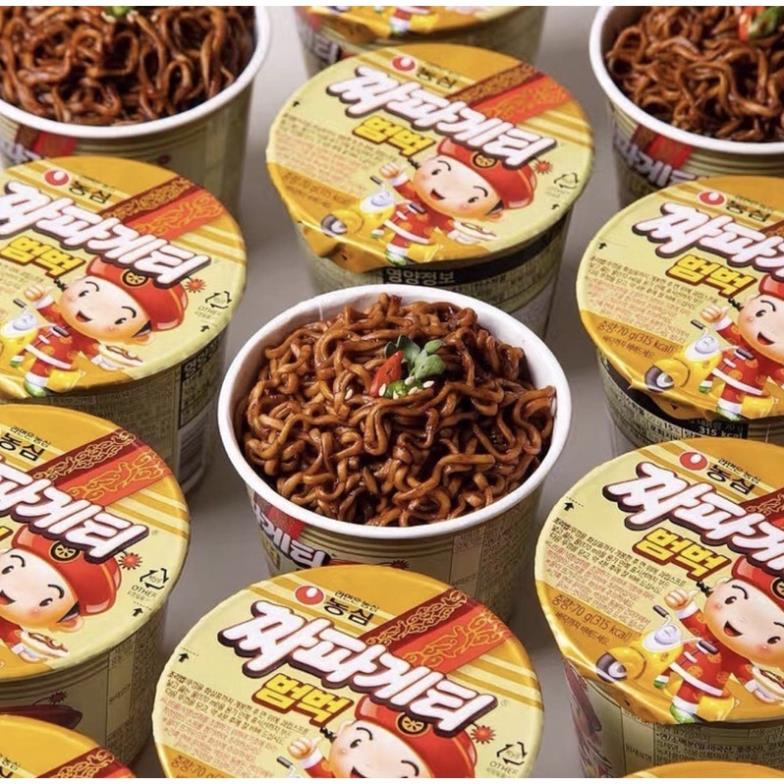 Mì PORORO Spaghetti/ Tương Đen Trẻ Em Nội Địa Hàn Quốc hộp 65G