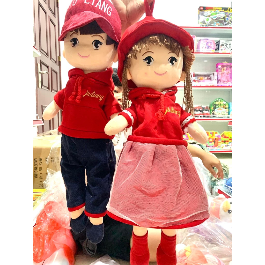 Búp Bê Nhồi Bông Đội Mũ Váy Hoa Tim Gấu Bông barbie xinyi elsa bjd lol cho em bé xinh xắn 45cm 50cm 60cm 70cm 75cm 80cm