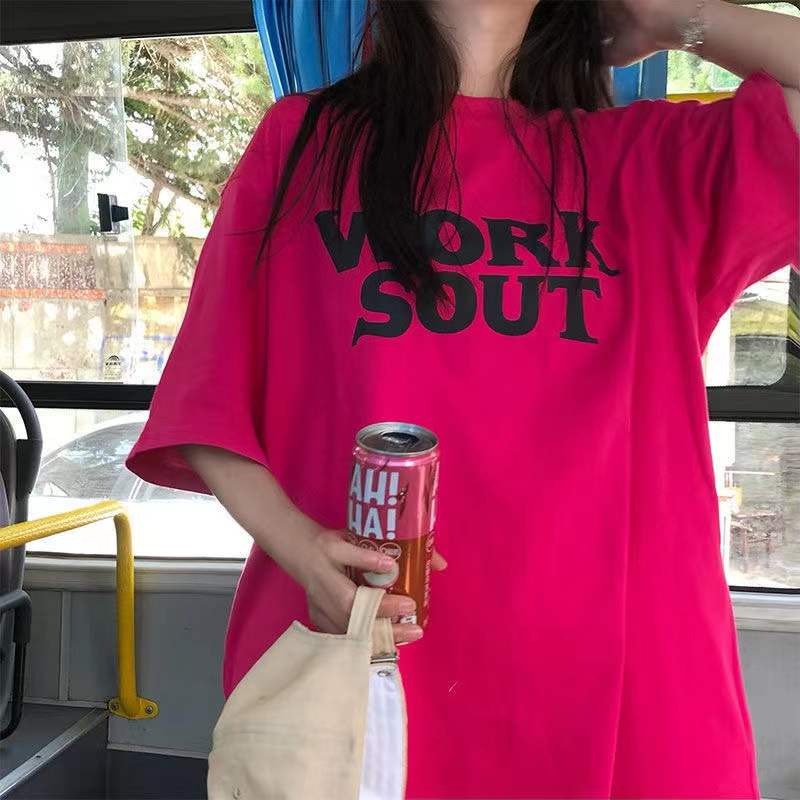 NRVP Áo Thun Unisex Mùa Hè Dáng Suông Tay Cộc Phong Cách Hàn Quốc Cho Nam Nữ