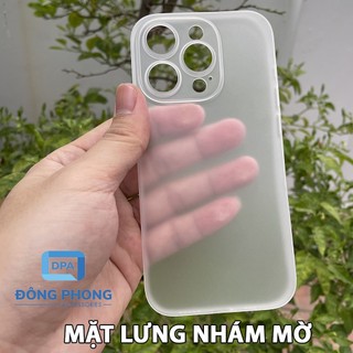 Combo 2 Ốp Lưng Trong Nhám Unibody iPhone 14 Pro Siêu Mỏng