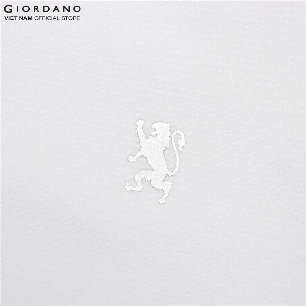 Áo Thun Ngắn Tay Nam In Logo Sư Tử Giordano 01022379