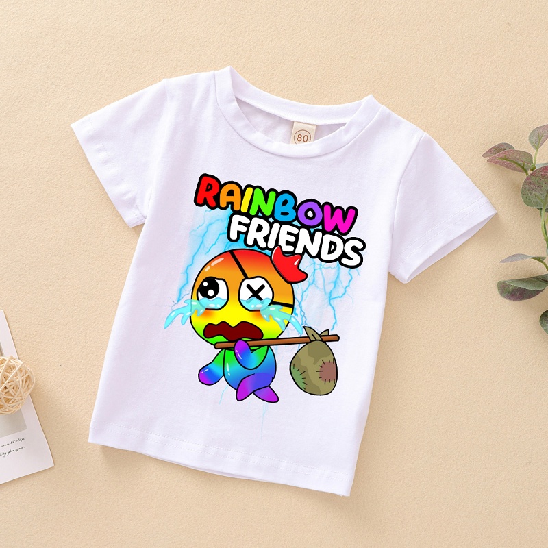 Áo Thun In Hình Rainbow Friends Roblox cực chất cho bé trai bé gái