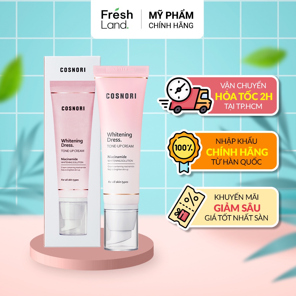 Kem Dưỡng Trắng Nâng Tone Da Mặt Cosnori Whitening Dress Cream 50Ml