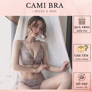 Bộ đồ lót ren cao cấp, áo lót nâng ngực tạo khe quyến rũ, đệm mềm thông hơi B09