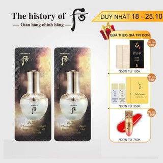 Tinh chất Whoo Cheongidan Radiant Regenerating Gold Concentrate 1ml/gói - Tinh chất Whoo vàng