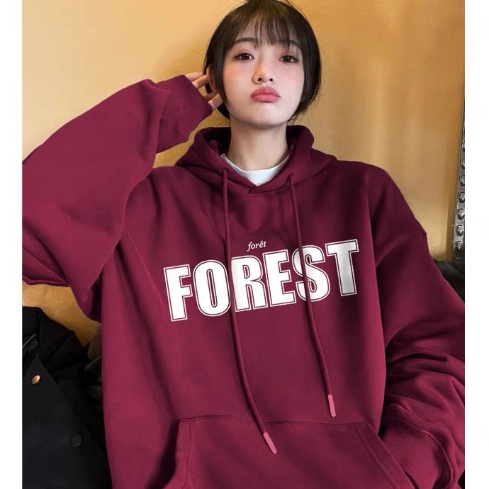 Áo Nỉ Hoodie Đỏ Mận FOREST, Áo Nỉ Mũ Rộng Hot Nhất Mùa Đông 2022 𝘽𝙮.𝘾𝙖𝙢𝙘𝙖𝙢 | BigBuy360 - bigbuy360.vn