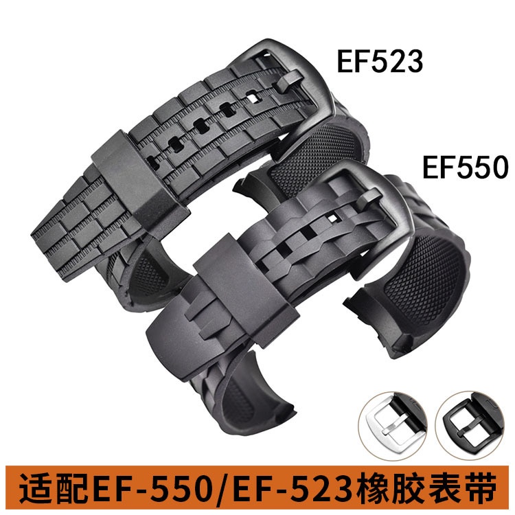 Dây Đeo Cao Su Cho Đồng Hồ Casio EF-550 / Ef523