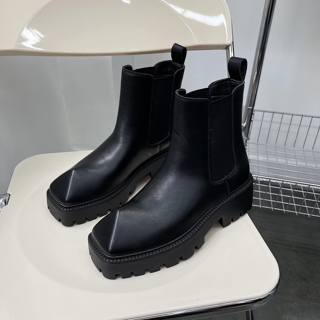 Boots Mũi Vuông- CHUOTCONG 3013D