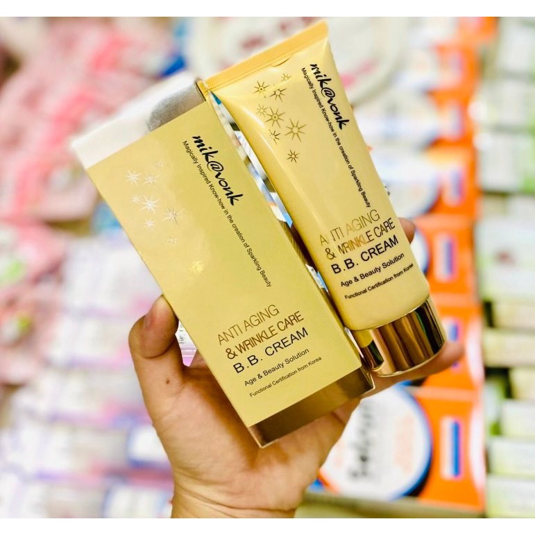 Kem trang điểm xóa nhăn Mik@vonk Anti Aging & Wrinkle Care BB Cream 60ml