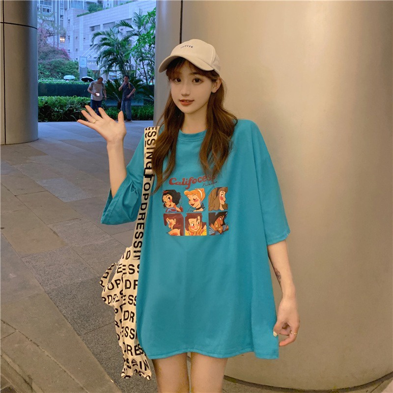 NRVP Áo Thun Unisex Mùa Hè Dáng Suông Tay Cộc Phong Cách Hàn Quốc Cho Nam Nữ