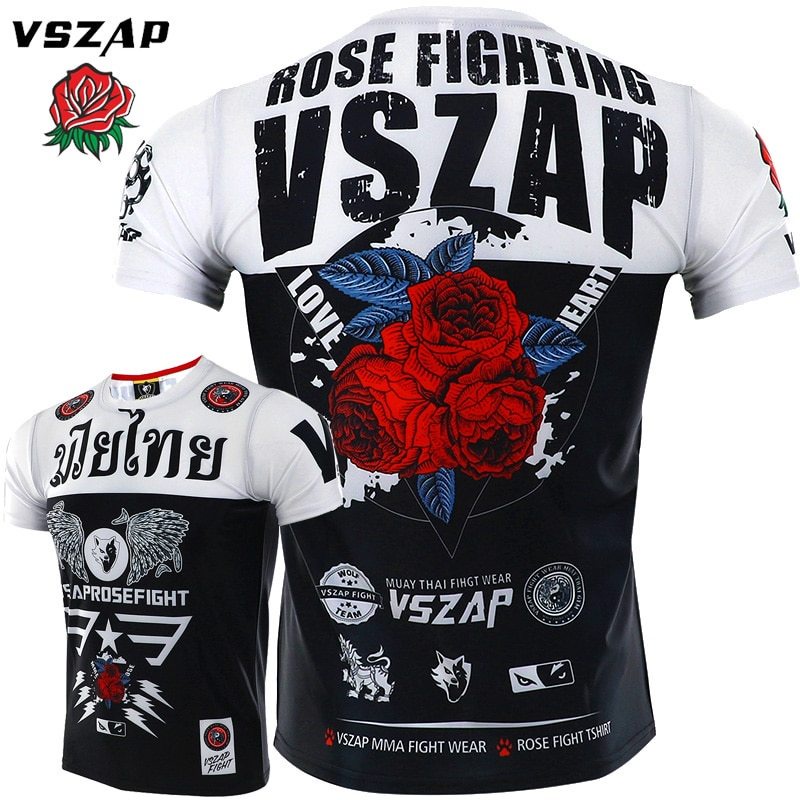 Đồ tập gym 3d Size XS-3XL In Chữ Vszap Mma Muay Thai Boxing Jiu Jitsu